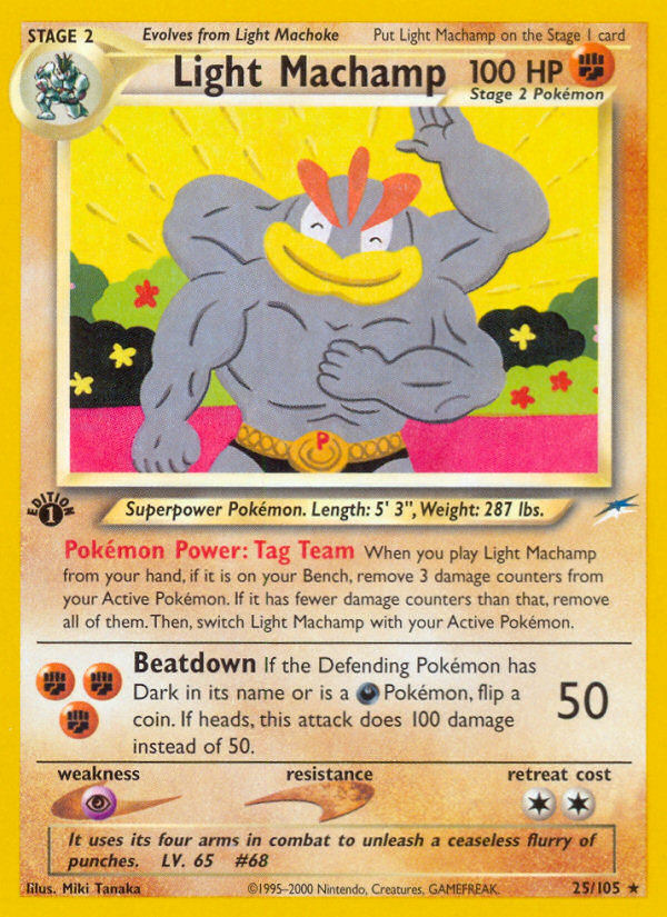 Pokemon | Light Machamp (25/105) [Neo Destiny 1st Edition] | The Nerd Merchant