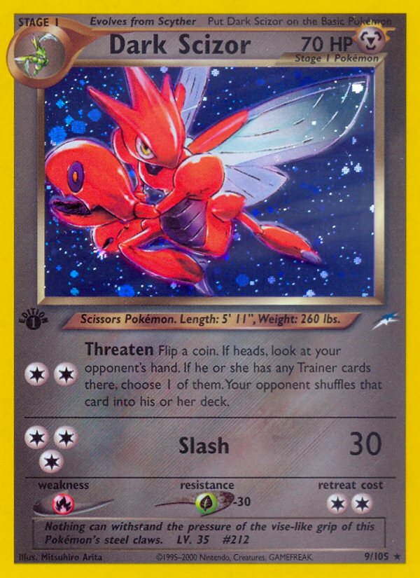 Pokemon | Dark Scizor (9/105) [Neo Destiny 1st Edition] | The Nerd Merchant
