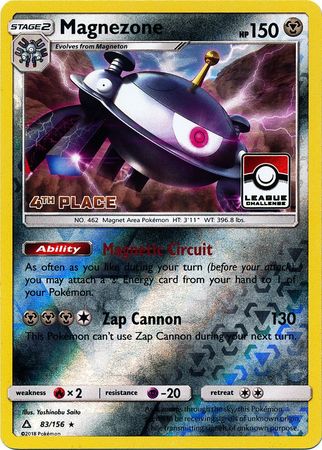 Pokemon | Magnezone (83/156) (League Promo 4th Place) [Sun & Moon: Ultra Prism] | The Nerd Merchant