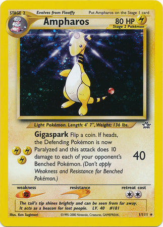 Pokemon | Ampharos (1/111) [Neo Genesis Unlimited] | The Nerd Merchant