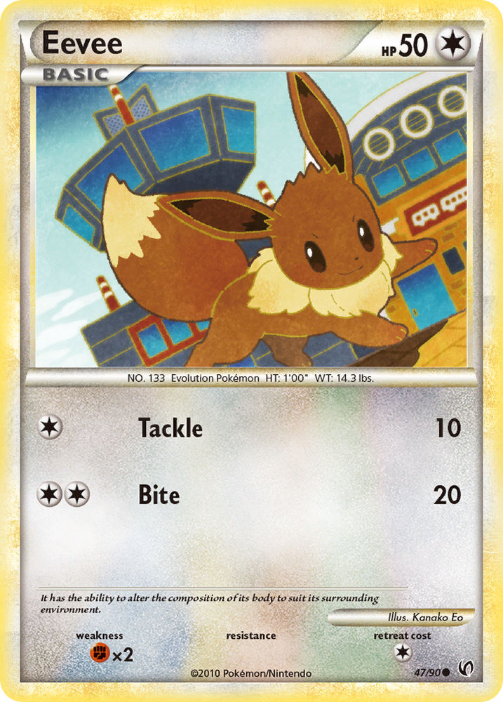 Pokemon | Eevee (47/90) [HeartGold & SoulSilver: Undaunted] | The Nerd Merchant