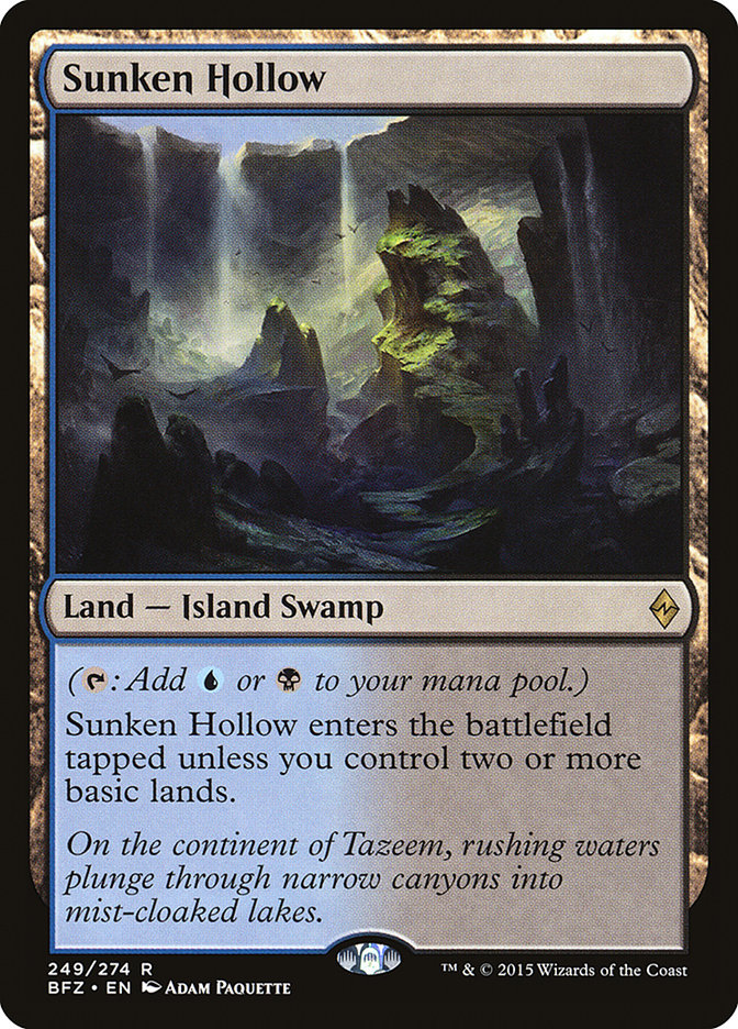 Magic | Sunken Hollow [Battle for Zendikar] | The Nerd Merchant