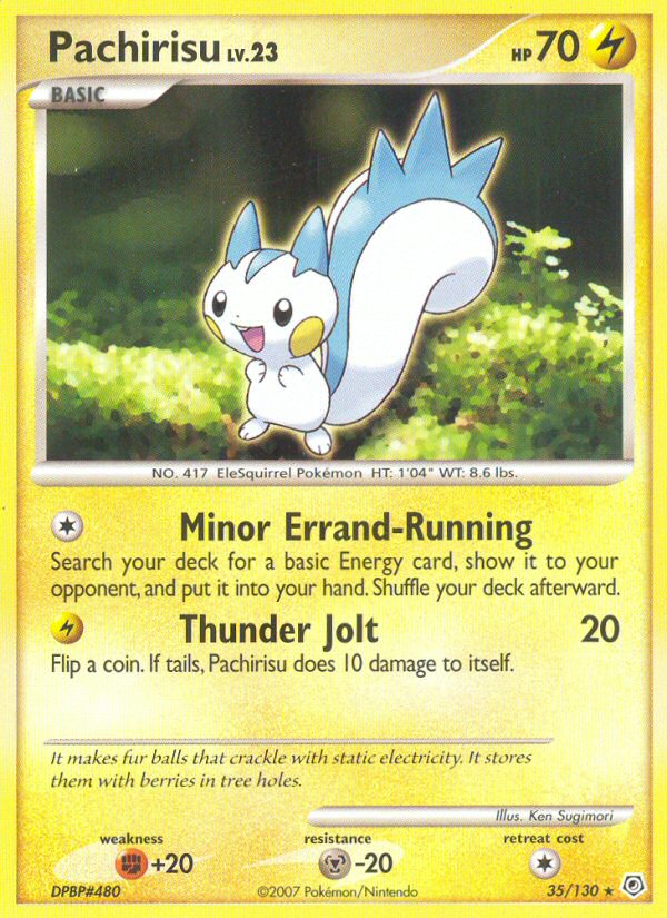 Pokemon | Pachirisu (35/130) [Diamond & Pearl: Base Set] | The Nerd Merchant