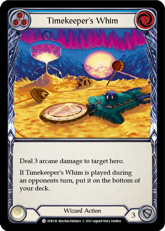 Flesh and Blood TCG | Timekeeper's Whim (Blue) [EVR136] (Everfest)  1st Edition Normal | The Nerd Merchant
