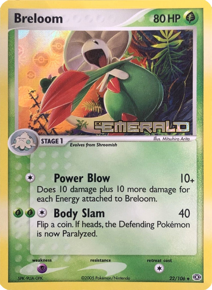 Pokemon | Breloom (22/106) (Stamped) [EX: Emerald] | The Nerd Merchant
