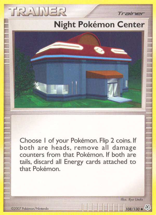 Pokemon | Night Pokemon Center (108/130) [Diamond & Pearl: Base Set] | The Nerd Merchant