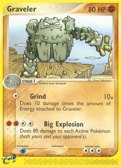 Pokemon | Graveler (29/97) [EX: Dragon] | The Nerd Merchant