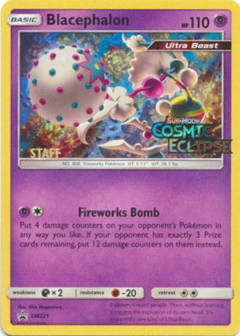 Pokemon | Blacephalon (SM221) (Staff Prerelease Promo) [Sun & Moon: Black Star Promos] | The Nerd Merchant