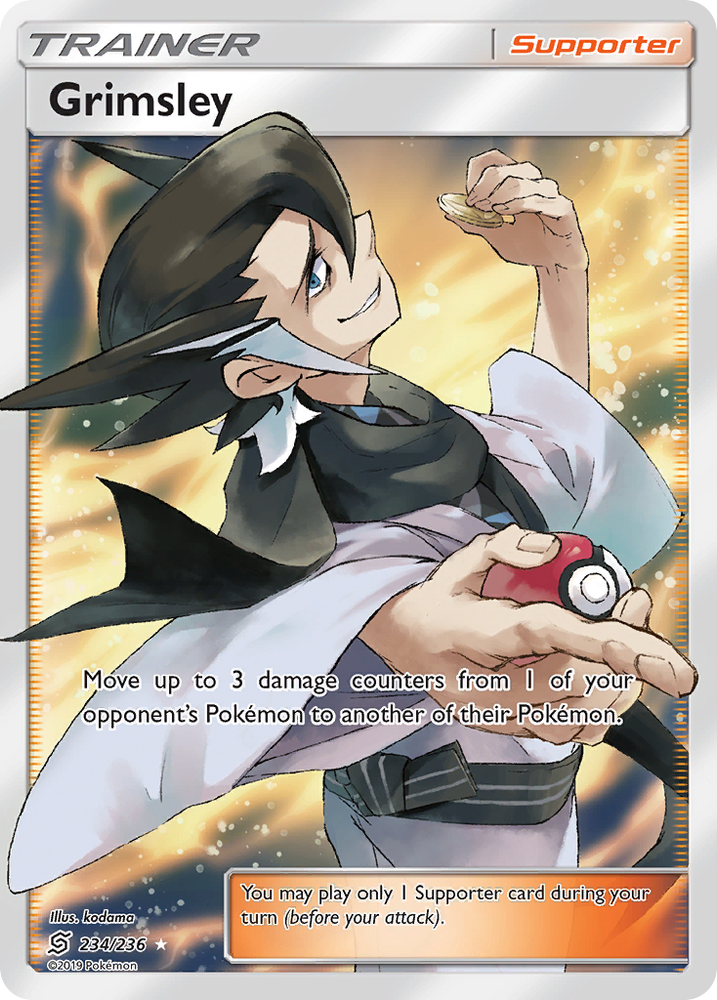 Pokemon | Grimsley (234/236) [Sun & Moon: Unified Minds] | The Nerd Merchant