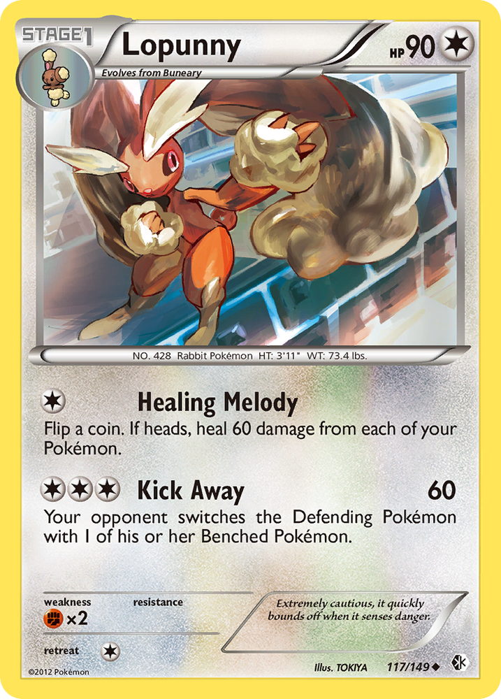 Pokemon | Lopunny (117/149) [Black & White: Boundaries Crossed] | The Nerd Merchant