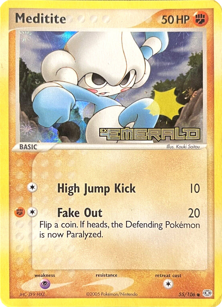 Pokemon | Meditite (55/106) (Stamped) [EX: Emerald] | The Nerd Merchant