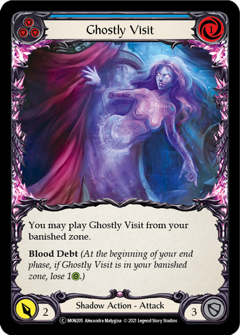 Flesh and Blood TCG | Ghostly Visit (Blue) [U-MON205] (Monarch Unlimited)  Unlimited Normal | The Nerd Merchant