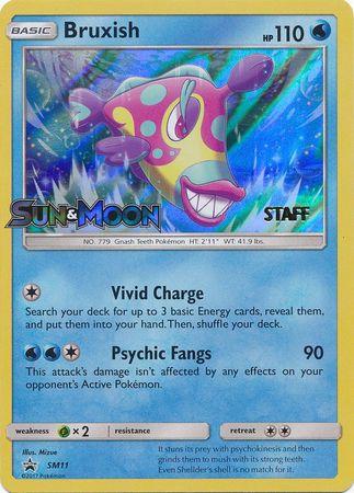 Pokemon | Bruxish (SM11) (Staff Prerelease Promo) [Sun & Moon: Black Star Promos] | The Nerd Merchant