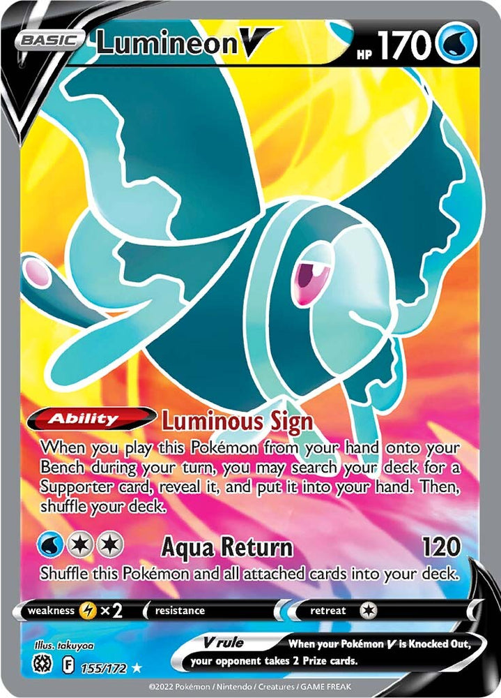 Pokemon | Lumineon V (155/172) [Sword & Shield: Brilliant Stars] | The Nerd Merchant