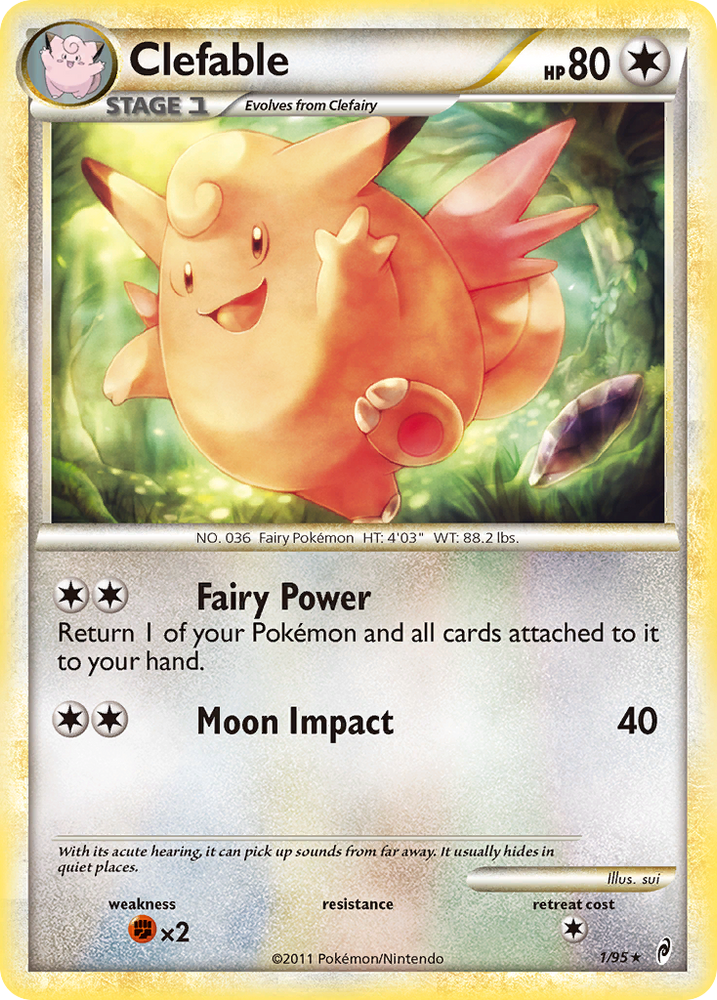 Pokemon | Clefable (1/95) [HeartGold & SoulSilver: Call of Legends] | The Nerd Merchant
