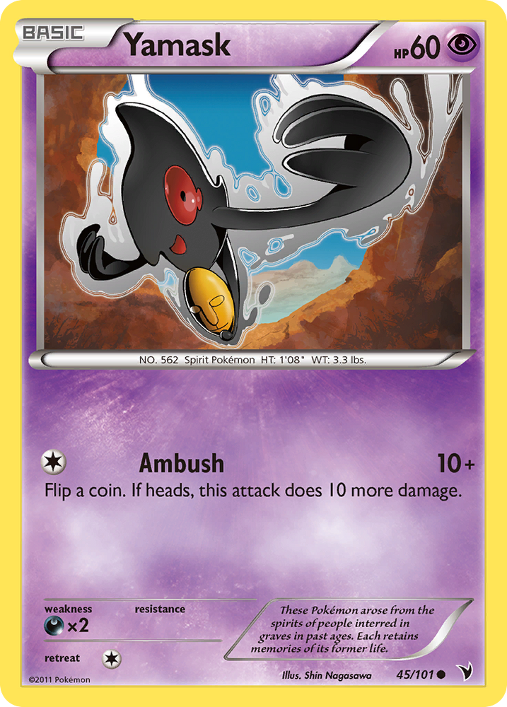 Pokemon | Yamask (45/101) [Black & White: Noble Victories] | The Nerd Merchant