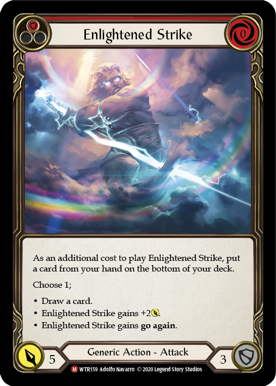 Flesh and Blood TCG | Enlightened Strike [U-WTR159] (Welcome to Rathe Unlimited)  Unlimited Normal | The Nerd Merchant