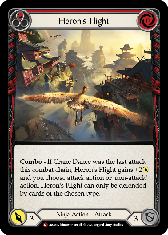 Flesh and Blood TCG | Heron's Flight [CRU056] (Crucible of War)  1st Edition Normal | The Nerd Merchant