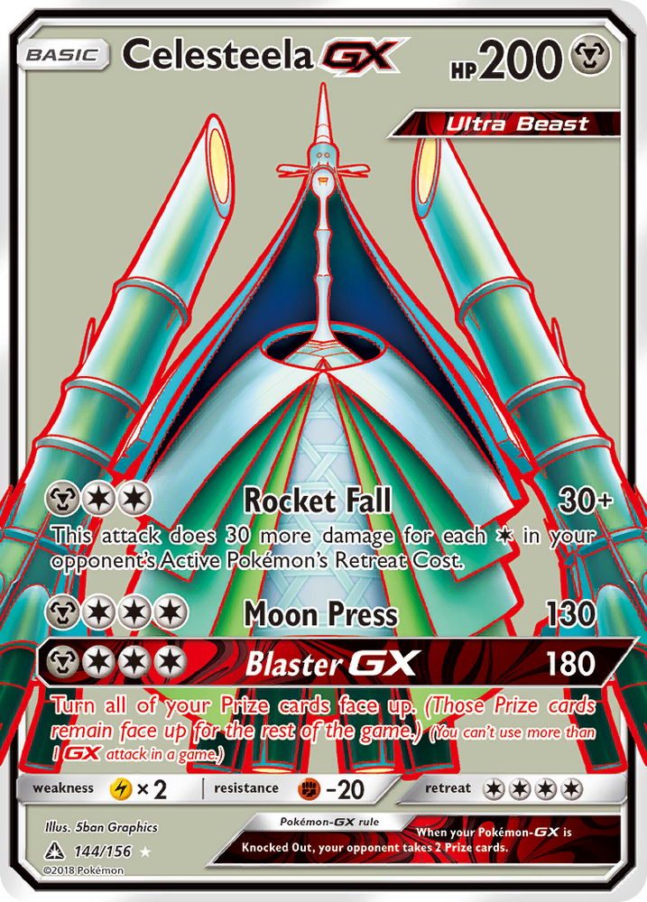 Pokemon | Celesteela GX (144/156) [Sun & Moon: Ultra Prism] | The Nerd Merchant