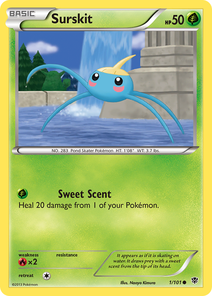 Pokemon | Surskit (1/101) [Black & White: Plasma Blast] | The Nerd Merchant