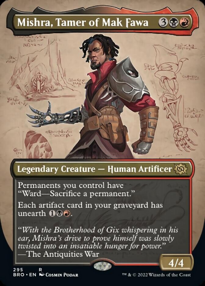 Magic | Mishra, Tamer of Mak Fawa (Borderless Alternate Art) [The Brothers' War] | The Nerd Merchant