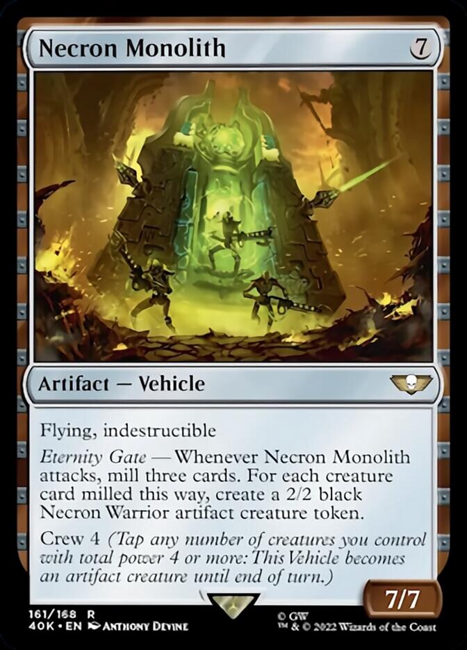 Magic | Necron Monolith (Surge Foil) [Warhammer 40,000] | The Nerd Merchant