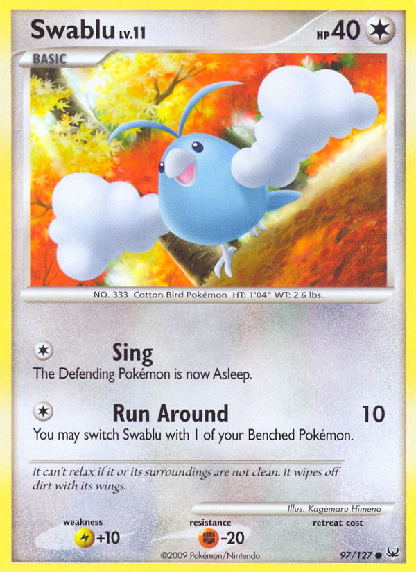 Pokemon | Swablu (97/127) [Platinum: Base Set] | The Nerd Merchant