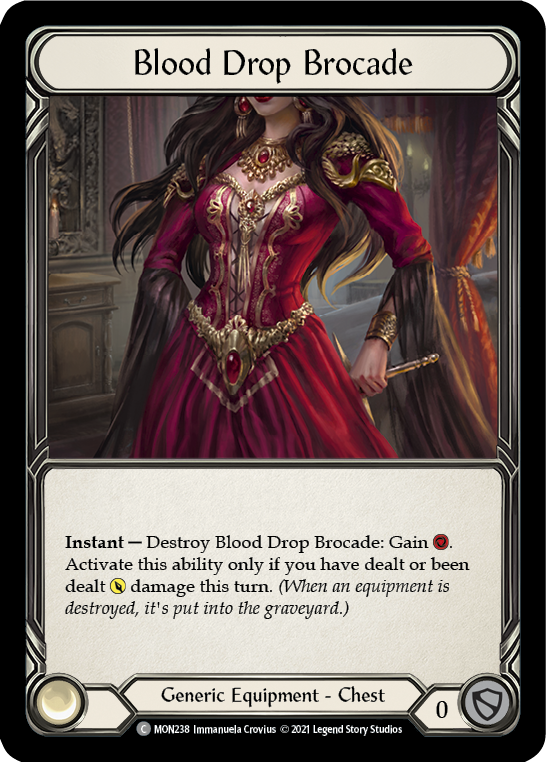 Flesh and Blood TCG | Blood Drop Brocade [MON238-CF] (Monarch)  1st Edition Cold Foil | The Nerd Merchant
