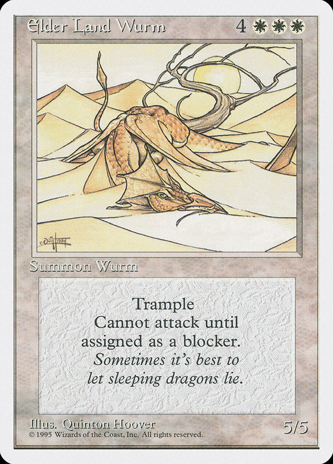 Magic | Elder Land Wurm [Fourth Edition] | The Nerd Merchant