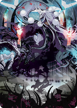 Magic | Echo of Death's Wail Art Card [Kamigawa: Neon Dynasty Art Series] | The Nerd Merchant