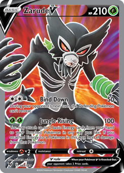 Pokemon | Zarude V (167/185) [Sword & Shield: Vivid Voltage] | The Nerd Merchant