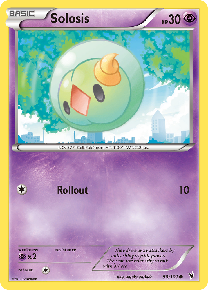 Pokemon | Solosis (50/101) [Black & White: Noble Victories] | The Nerd Merchant