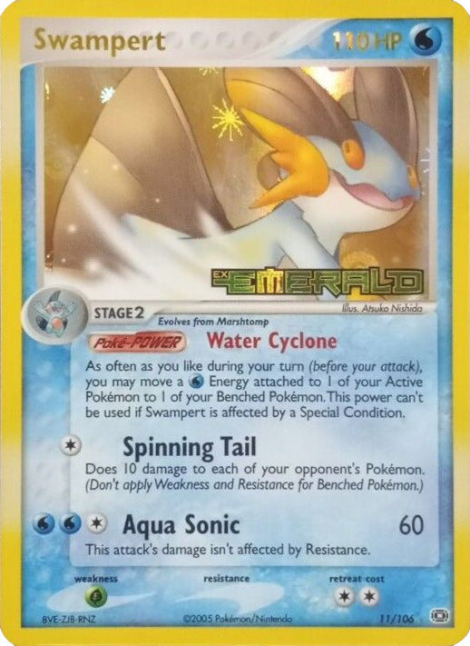 Pokemon | Swampert (11/106) (Stamped) [EX: Emerald] | The Nerd Merchant