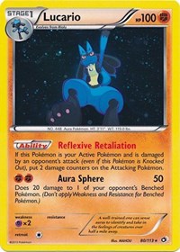 Pokemon | Lucario (80/113) (Cosmos Holo) [Black & White: Legendary Treasures] | The Nerd Merchant