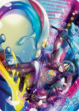 Magic | Tatsunari, Toad Rider Art Card [Kamigawa: Neon Dynasty Art Series] | The Nerd Merchant