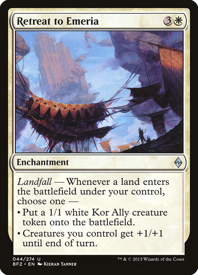 Magic | Retreat to Emeria [Battle for Zendikar] | The Nerd Merchant