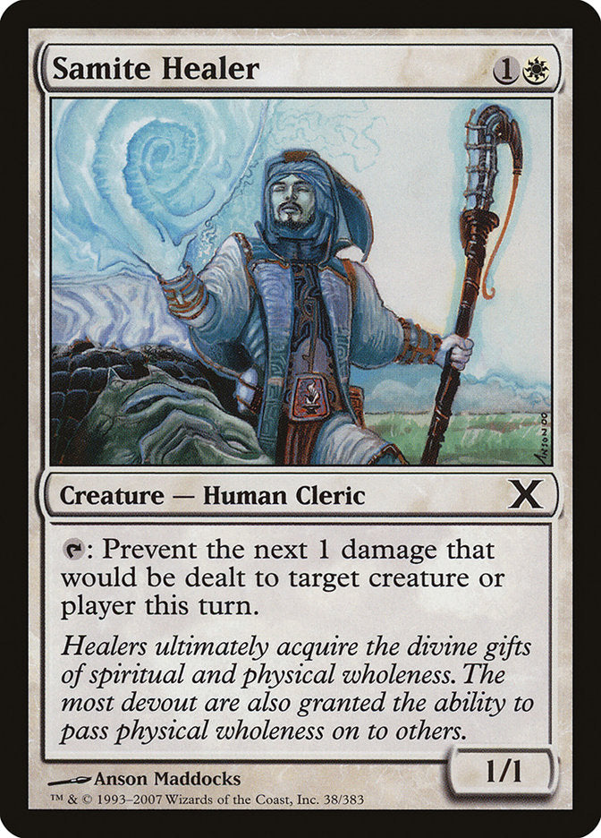 Magic | Samite Healer [Tenth Edition] | The Nerd Merchant