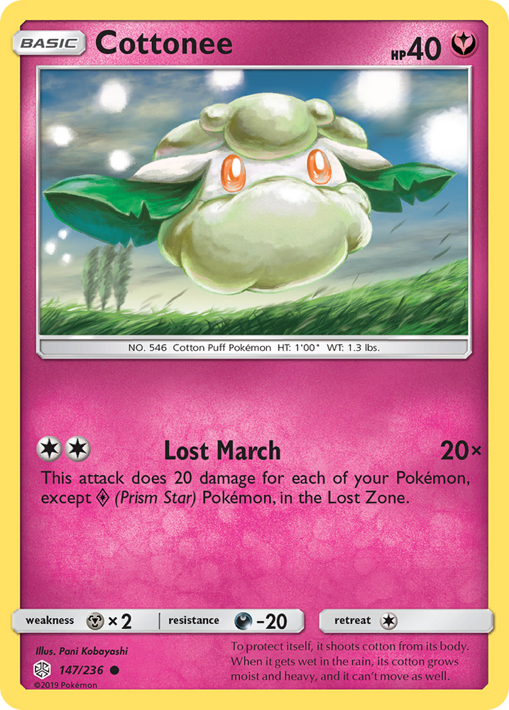 Pokemon| Cottonee (147/236) [Sun & Moon: Cosmic Eclipse] | The Nerd Merchant