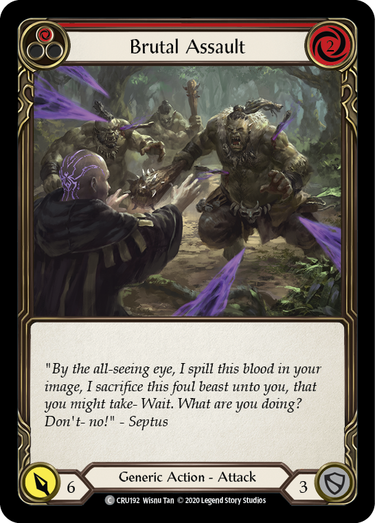 Flesh and Blood TCG | Brutal Assault (Red) [CRU192] (Crucible of War)  1st Edition Normal | The Nerd Merchant