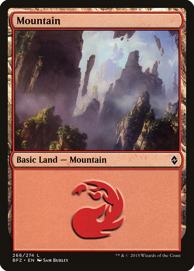 Magic | Mountain (266) [Battle for Zendikar] | The Nerd Merchant