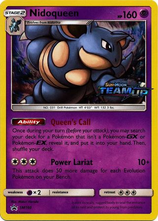Pokemon | Nidoqueen (SM160) (Staff) [Sun & Moon: Black Star Promos] | The Nerd Merchant