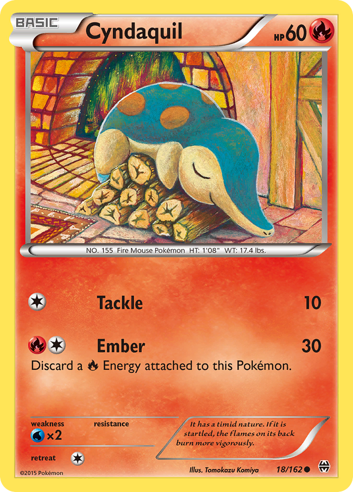 Pokemon | Cyndaquil (18/162) [XY: BREAKthrough] | The Nerd Merchant