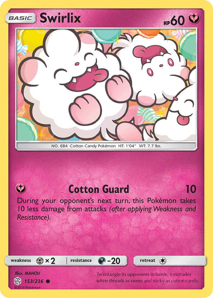 Pokemon| Swirlix (153/236) [Sun & Moon: Cosmic Eclipse] | The Nerd Merchant