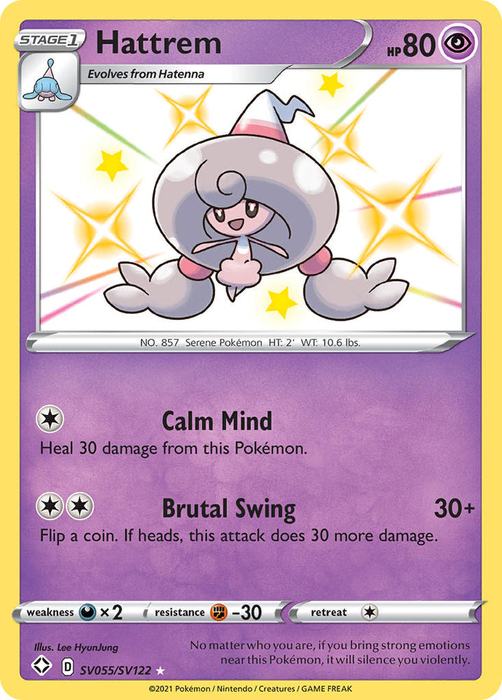 Pokemon | Hattrem (SV055/SV122) [Sword & Shield: Shining Fates] | The Nerd Merchant