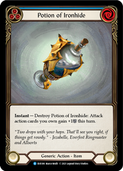 Flesh and Blood TCG | Potion of Ironhide [EVR186] (Everfest)  1st Edition Cold Foil | The Nerd Merchant