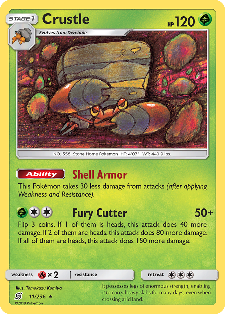 Pokemon | Crustle (11/236) [Sun & Moon: Unified Minds] | The Nerd Merchant