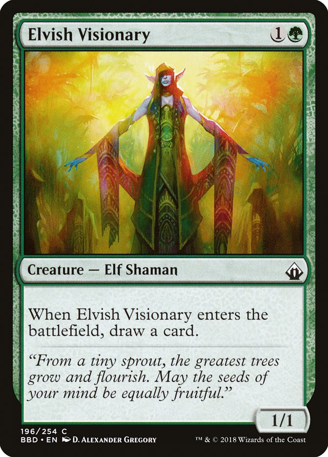 Magic | Elvish Visionary [Battlebond] | The Nerd Merchant