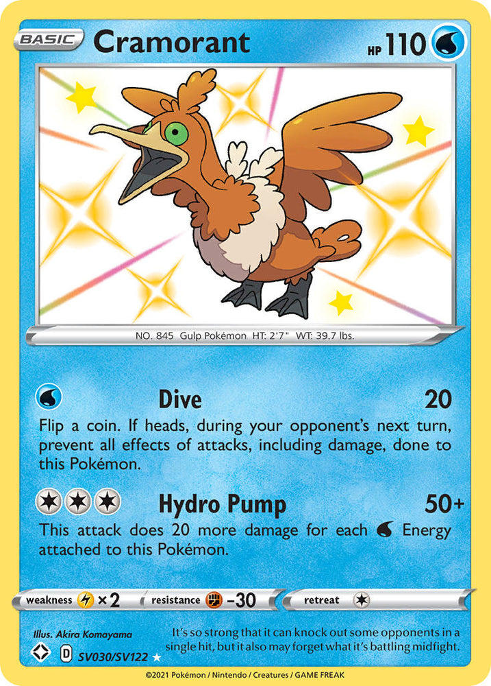 Pokemon | Cramorant (SV030/SV122) [Sword & Shield: Shining Fates] | The Nerd Merchant