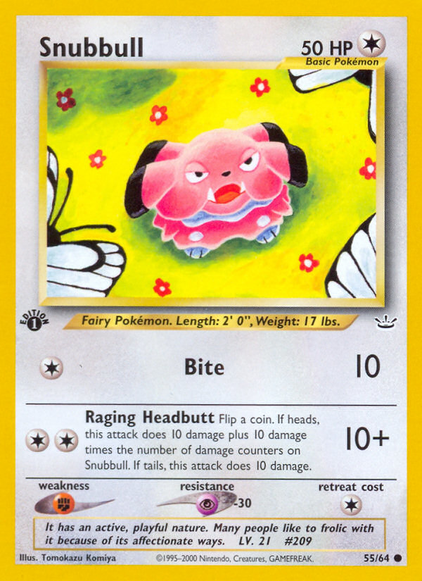 Pokemon | Snubbull (55/64) [Neo Revelation 1st Edition] | The Nerd Merchant