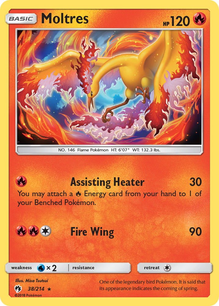 Pokemon | Moltres (38/214) [Sun & Moon: Lost Thunder] | The Nerd Merchant
